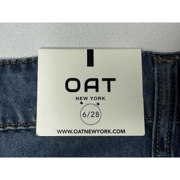 NWT OAT New York Women's Mid Rise Wide Leg Palazzo Jeans - Size 6/28 (27x30) - Picture 3 of 6